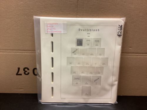 Leuchtturm Berlin 1948-73 Vordrucke  Klemmbinder   Alte Beschriftung  gebraucht