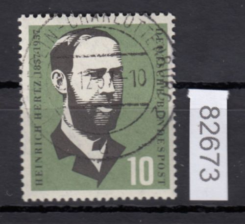 Bund 1957, Mich.-Nr.: 252 LUXUS Gestempelt + gummi  Berlin-Charlottenburg