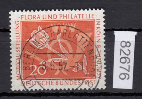 Bund 1957, Mich.-Nr.: 254 LUXUS Gestempelt + Ersttag  Berlin-Charlottenburg