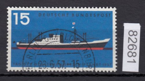 Bund 1957, Mich.-Nr.: 257 LUXUS Gestempelt   Berlin-Chalottenburg