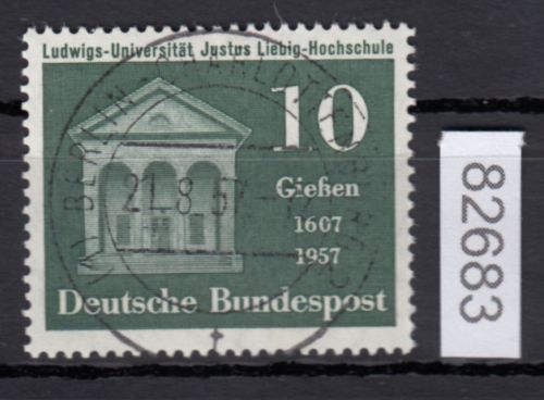 Bund 1957, Mich.-Nr.: 258 LUXUS gestempelt  gummi Befund  Berlin-Charlottenburg