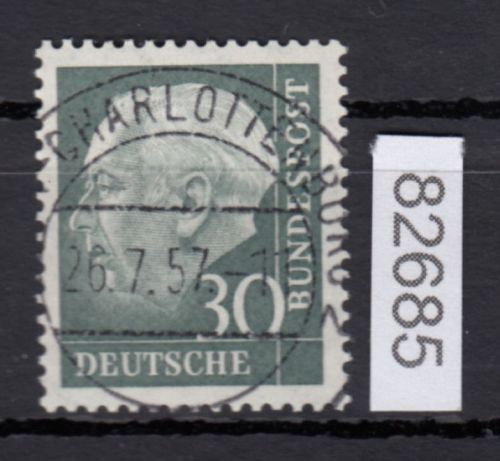 Bund 1957, Mich.-Nr.: 259 v  LUXUS Gestempelt + gummi  Berlin Charlottenburg