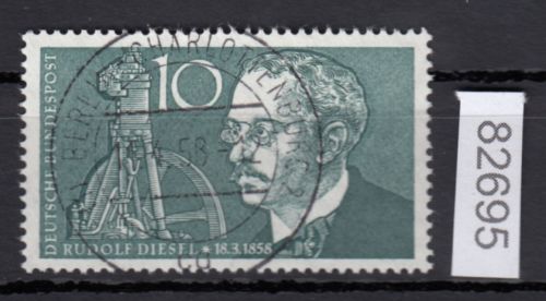 Bund 1958, Mich.-Nr.: 284 LUXUS Gestempelt  Berlin Charlottenburg