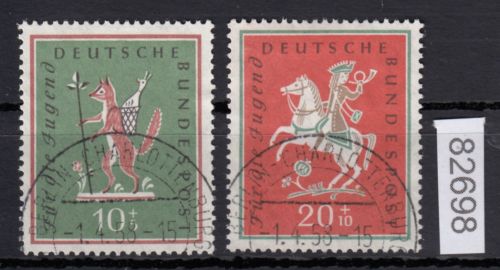 Bund 1958, Mich.-Nr.: 286+87 LUXUS Gestempelt + Ersttag  Berlin-Charlottenburg