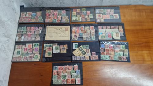 Stempelsammlung   R   Deutsches Reich   Stempel Radeberg  bis Rostock    13 Steckkarten