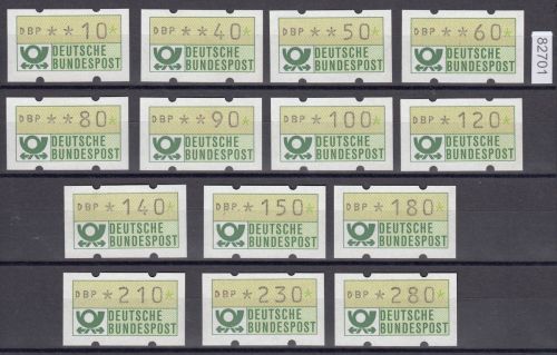 Bund 1981, Mich.-Nr.: ATM 1 **  10-280 Pf mit Zählnummer