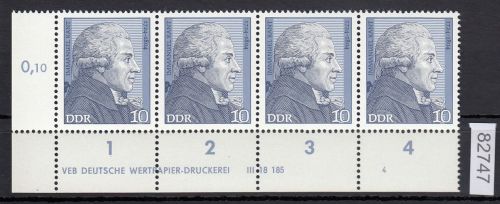 DDR 1974, Mich.-Nr.: 1942  ** DV FN  4   Eckrand  Druckvermerk