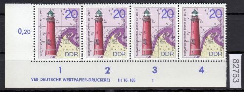 DDR 1974, Mich.-Nr.: 1955  ** DV FN 1   Eckrand  Druckvermerk