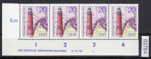 DDR 1974, Mich.-Nr.: 1955  ** DV FN 1   Eckrand  Druckvermerk