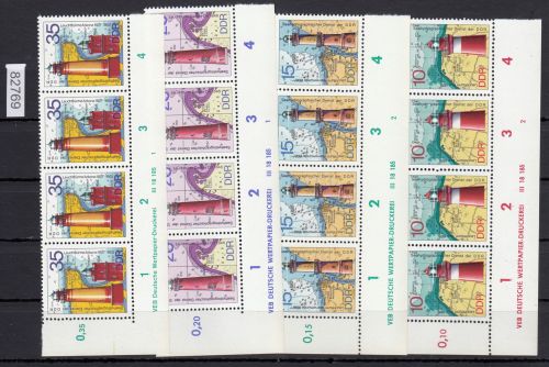 DDR 1974, Mich.-Nr.: 1953-1956  ** DV FN    Eckrand  Druckvermerk