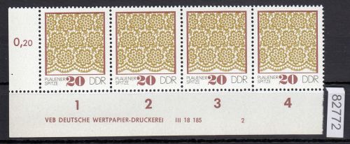 DDR 1974, Mich.-Nr.: 1964  ** DV FN 2   Eckrand  Druckvermerk