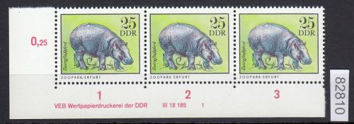 DDR 1975, Mich.-Nr.: 2034  ** DV FNr. 1   Eckrand  Druckvermerk