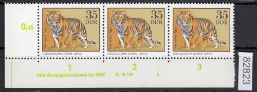 DDR 1975, Mich.-Nr.: 2036  ** DV FNr. 2   Eckrand  Druckvermerk