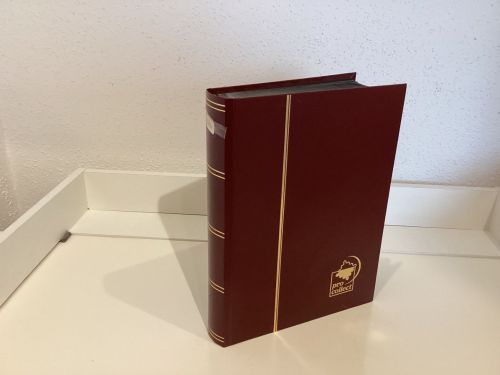 Briefmarkenalbum Einsteckalben DIN A4 64 Seiten schwarz   gebraucht