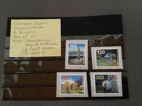 Österreich 2022 *Dispensermarken  16.Ausgabe   ANK  61-64