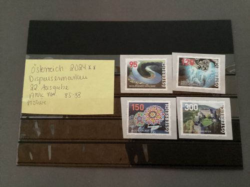 Österreich 2024 *  Dispensermarken  22.  Ausgabe  ANK 85-88