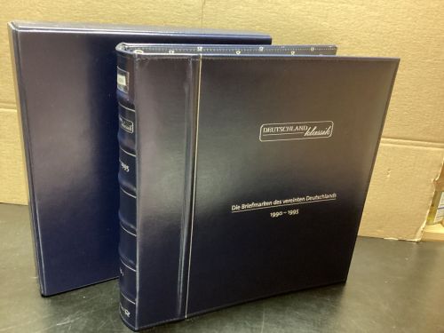 DEUTSCHLAND-Klassik-ALBUM 1990-95 + VORDRUCKE + Schuber (mit Beschreibungen)