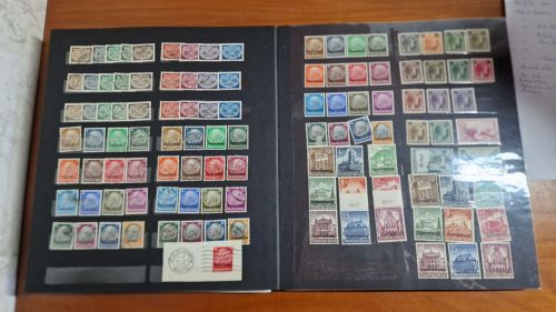 Deutsches Reich  Sammlung + Zusammendrucke wie Stände S 223-226 *