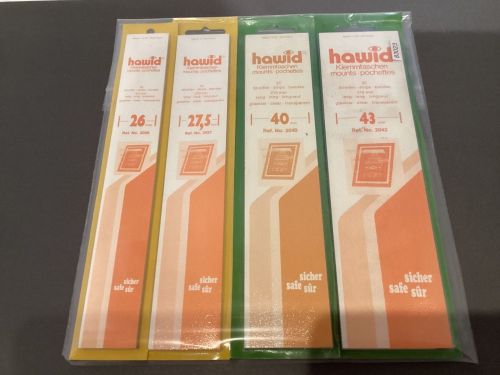 Hawid Zuschnitte Klemmtaschen  Streifen transparent  verschiedene Größen NEU