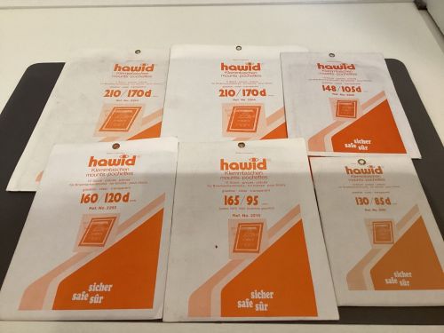 Hawid Zuschnitte Klemmtaschen  Block transparent verschiedene Größen NEU