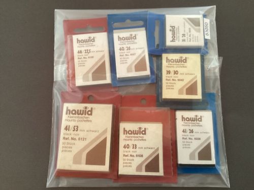 Hawid Zuschnitte Klemmtaschen schwarz verschiedene Größen NEU