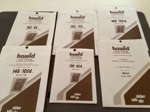 Hawid Zuschnitte Klemmtaschen  Block schwarz  verschiedene Größen NEU
