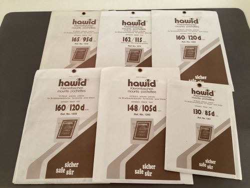 Hawid Zuschnitte Klemmtaschen  Block schwarz  verschiedene Größen NEU