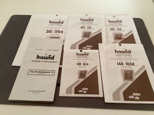 Hawid Zuschnitte Klemmtaschen  Block schwarz  verschiedene Größen NEU