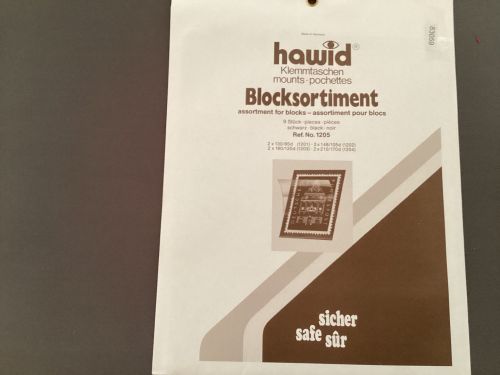Hawid Zuschnitte Klemmtaschen Blocktaschen  verschiedene Größen schwarz NEU