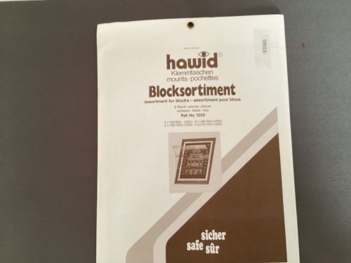 Hawid Zuschnitte Klemmtaschen Blocktaschen  verschiedene Größen schwarz NEU