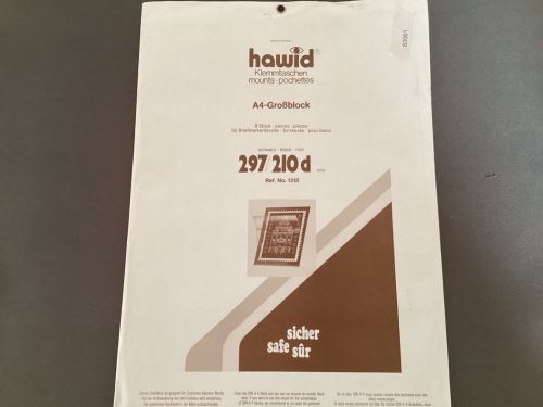 Hawid Zuschnitte Klemmtaschen Blocktaschen A4  schwarz NEU