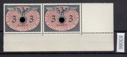 GG Dienst 1940, Mi.-Nr.  14 ** Eckrand