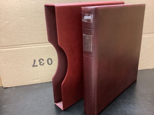 Lindner Ringbinder + Kassette  gebraucht leer rot