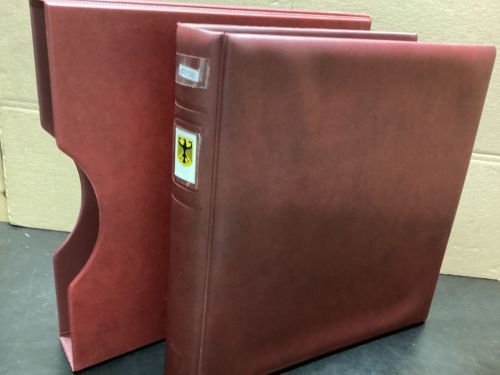 Lindner Ringbinder + Kassette  gebraucht leer rot