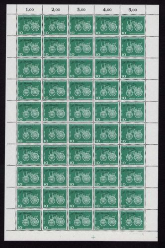 Bund 1961, Mich.-Nr.: 363 ** FN 1   Bogen Komplett   Formnummer