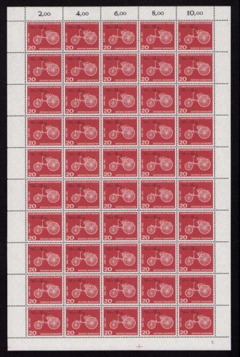 Bund 1961, Mich.-Nr.: 364 ** FN 2   Bogen Komplett   Formnummer