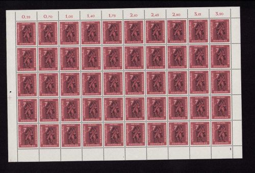 Bund 1961, Mich.-Nr.: 365 ** FN 3/1   Bogen Komplett   Formnummer