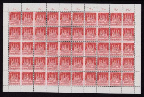 Bund 1961, Mich.-Nr.: 366 ** FN 1   Bogen Komplett   Formnummer