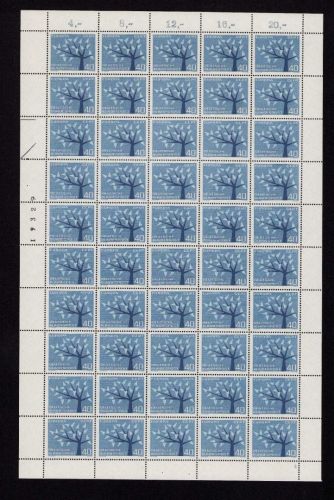 Bund 1962, Mich.-Nr.: 384 ** FN 4   Bogen Komplett   Formnummer