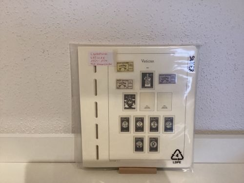 Leuchtturm Vatikan 1959-74 Vordrucke mit Klemmtaschen  gebraucht
