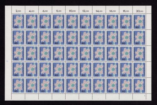 Bund 1963, Mich.-Nr.: 395 ** FN 2   Bogen Komplett   Formnummer