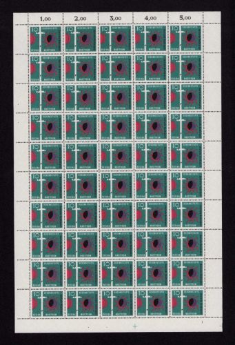 Bund 1963, Mich.-Nr.: 397 ** FN 1   Bogen Komplett   Formnummer