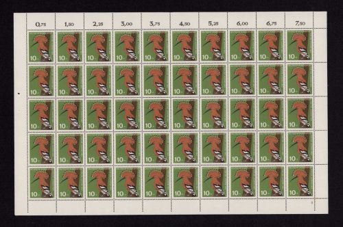 Bund 1963, Mich.-Nr.: 401 ** FN 2   Bogen Komplett   Formnummer