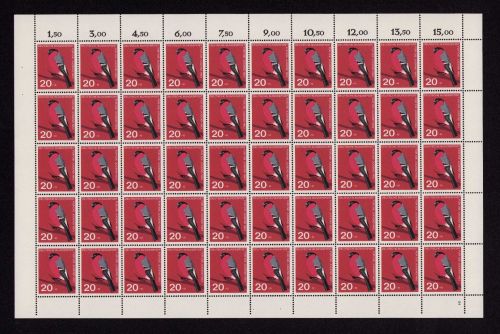 Bund 1963, Mich.-Nr.: 403 ** FN 2   Bogen Komplett   Formnummer