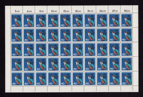Bund 1963, Mich.-Nr.: 404 ** FN 2   Bogen Komplett   Formnummer