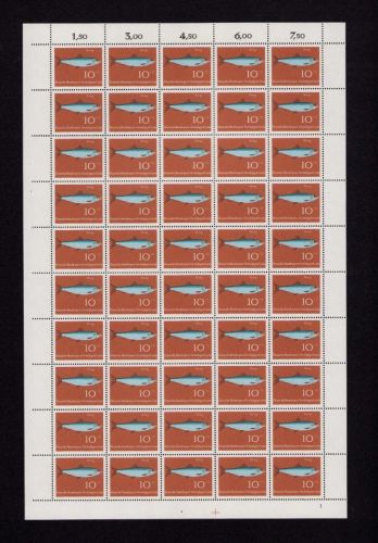 Bund 1964, Mich.-Nr.: 412 ** FN 1  Bogen Komplett   Formnummer