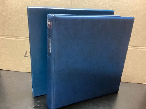 Lindner Ringbinder + Kassette  gebraucht leer blau