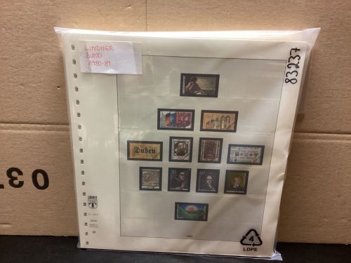 Lindner-T Bund 1980-89 Vordrucke  gebraucht