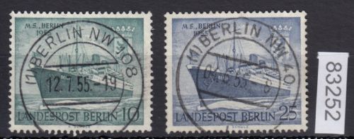 Berlin 1955, Mich.-Nr.: 126-27 LUXUS Vollstempel Berlin