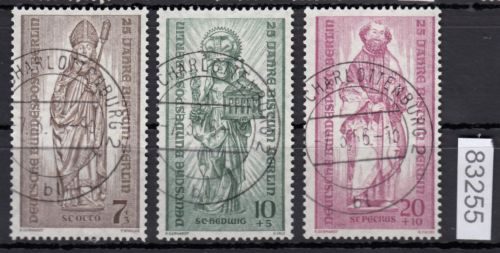 Berlin 1956, Mich.-Nr.: 132-34 LUXUS Voll-Stempel  Berlin Charlottenburg